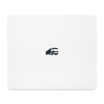 Logo d’illustration truck LKW - Tapis de souris (format paysage) - blanc - Devant