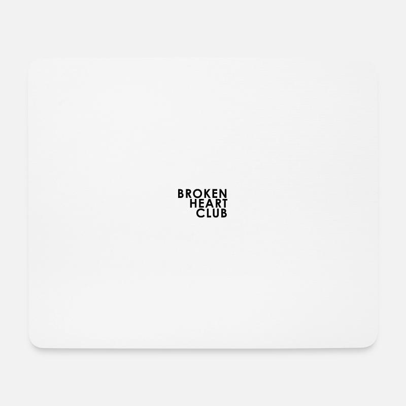 BrokenHeartClub - Mousepad (Querformat) - Weiß