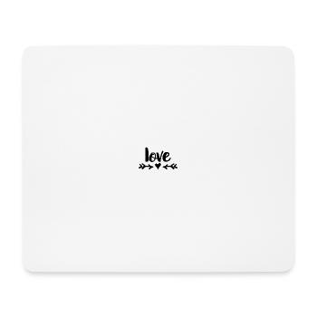 Love Heart Arrows Design - Mouse Pad (horizontal) - white - Front
