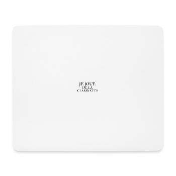 Je joue de la clarinette - Tapis de souris (format paysage) - blanc - Devant
