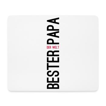 Bester Papa der Welt Geschenk - Mousepad (Querformat) - Weiß - Vorne