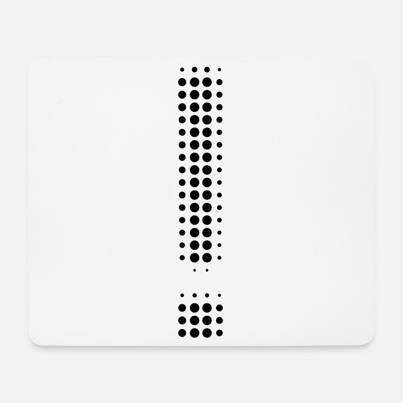 Exclamation mark - Mouse Pad (horizontal) - white