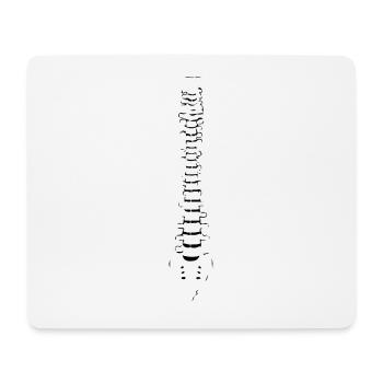 Idée de cadeau de corps de colonne vertébrale - Tapis de souris (format paysage) - blanc - Devant