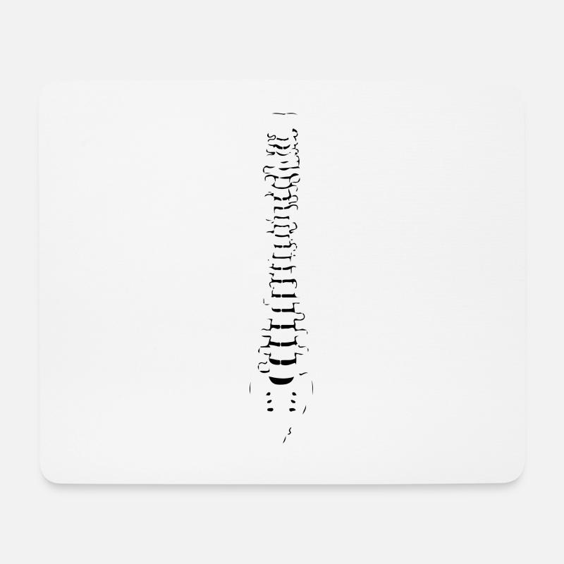 Wirbelsäule Körper Geschenk Idee - Mousepad (Querformat) - Weiß