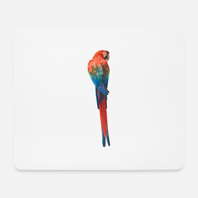 Papagei - Mousepad (Querformat) - Weiß