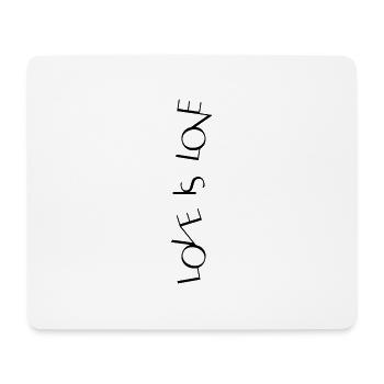 L’amour est amour - Tapis de souris (format paysage) - blanc - Devant