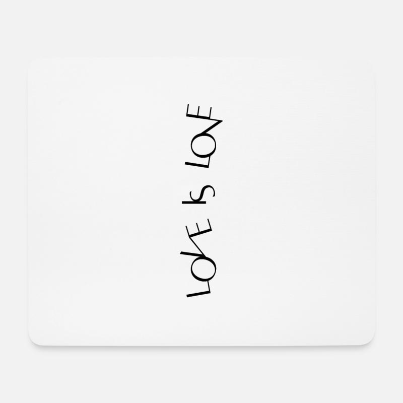 Love Is Love - Mousepad (Querformat) - Weiß