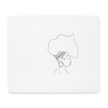 African woman - Mousepad (Querformat) - Weiß - Vorne