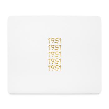 Jahrgang 1951 - Mousepad (Querformat) - Weiß - Vorne