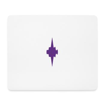 Violett Gothic Kreuzstern - Mousepad (Querformat) - Weiß - Vorne