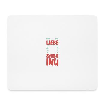 J’adore Shiba Inu - Tapis de souris (format paysage) - blanc - Devant