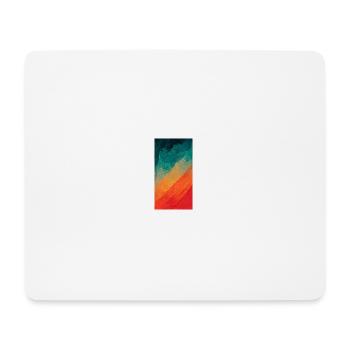 Von Blau zu Rot - Mousepad (Querformat) - Weiß - Vorne