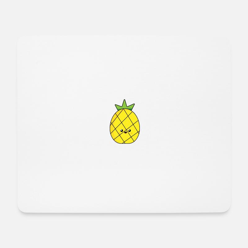 Ananas - Mousepad (Querformat) - Weiß