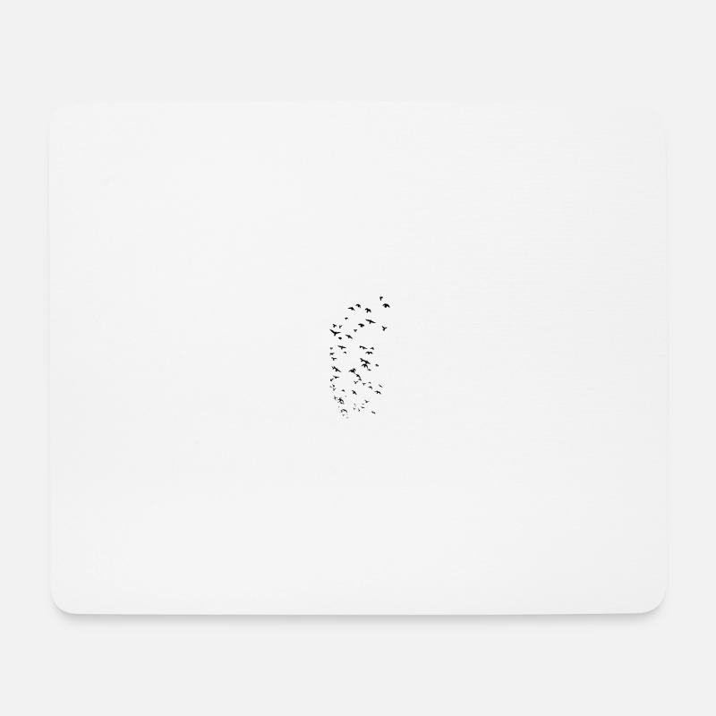 birds - Mouse Pad (horizontal) - white