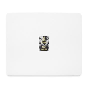 No Pain No Gain tshirt Clothing Gift Gym - Mouse Pad (horizontal) - white - Front