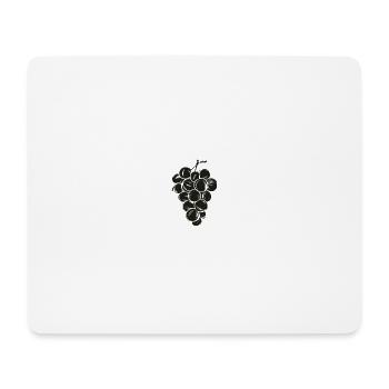 Croquis au crayon de raisins - Tapis de souris (format paysage) - blanc - Devant