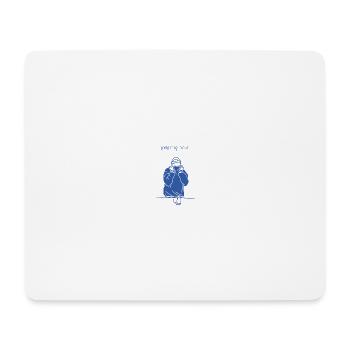 Citations non motivantes - faire semblant d’exister - Tapis de souris (format paysage) - blanc - Devant