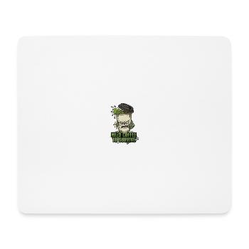 Café Zombie Need Coffee - Tapis de souris (format paysage) - blanc - Devant