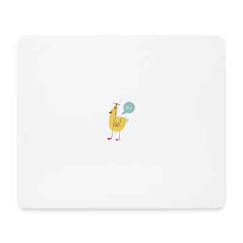 Vogel - Mousepad (Querformat) - Weiß - Vorne