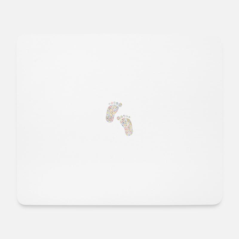 feet - Mouse Pad (horizontal) - white