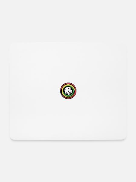 Reggae Lion Head - Mousepad (Querformat) - Weiß