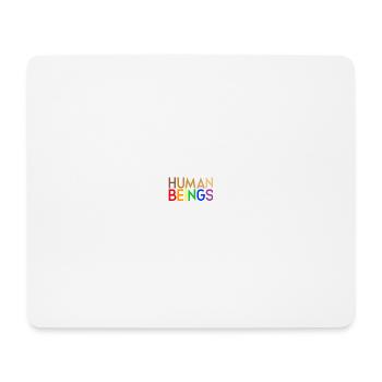 Human beings 100 organic Colors - Mouse Pad (horizontal) - white - Front