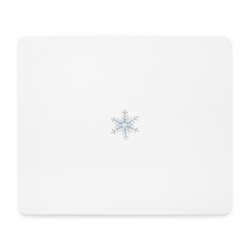 flocon de neige - Tapis de souris (format paysage) - blanc - Devant