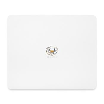 Nordsee Teetied & Sturm – Minimalistisches Küsten- - Mousepad (Querformat) - Weiß - Vorne