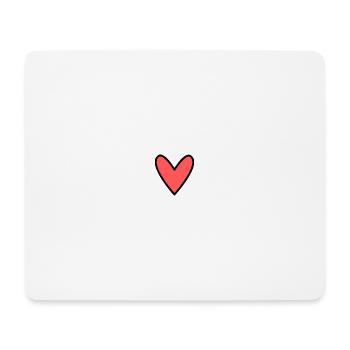 HERZ. MAMA. MUTTERTAG. HERZ. FEST - Mousepad (Querformat) - Weiß - Vorne