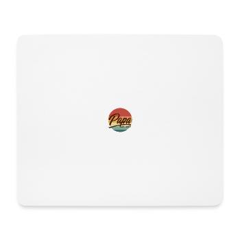 Papa seit 2008 Vintage Retro Sunset Dad Pride - Mousepad (Querformat) - Weiß - Vorne