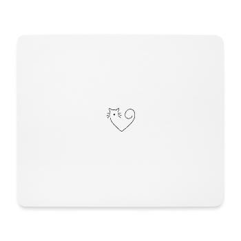 Katzenliebhaber - Mousepad (Querformat) - Weiß - Vorne