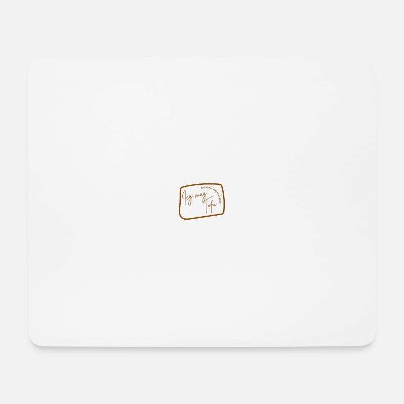 Ich mag Tofu - Mousepad (Querformat) - Weiß