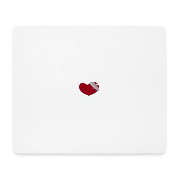 L'Amour ça fait mal - Tapis de souris (format paysage) - blanc - Devant