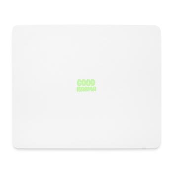 Good Karma light green - Mousepad (Querformat) - Weiß - Vorne