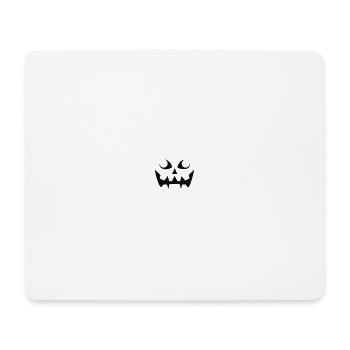 Grim Pumpkin Face Pattern - Mouse Pad (horizontal) - white - Front