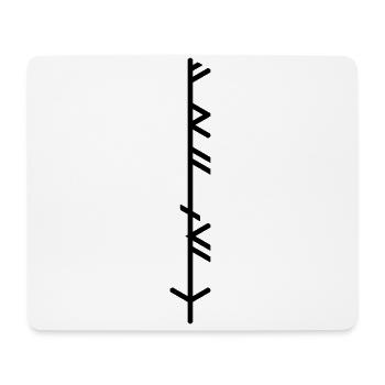 Franke(n) "Frankaz" germ. Stamm, Bind rune, Staff - Mouse Pad (horizontal) - white - Front