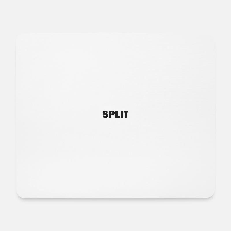 Split - Minimalistic - Mousepad (Querformat) - Weiß