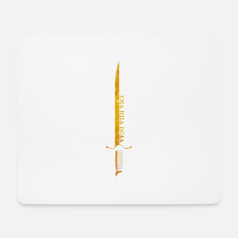 VENI VIDI VICI - Mousepad (Querformat) - Weiß