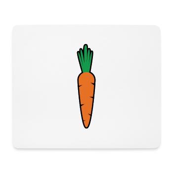 Möhre Kostüm Karneval Mohrrübe Karotten Fasching - Mousepad (Querformat) - Weiß - Vorne