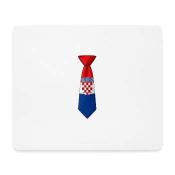 Croatia Tie – Flag Design - Mouse Pad (horizontal) - white - Front