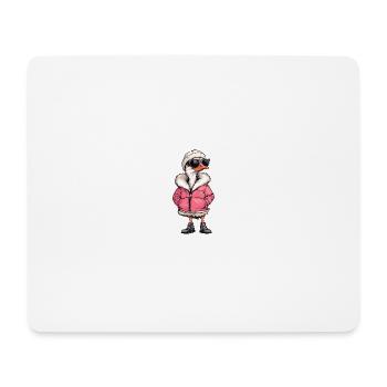 Strauß Winter Comic - Mousepad (Querformat) - Weiß - Vorne