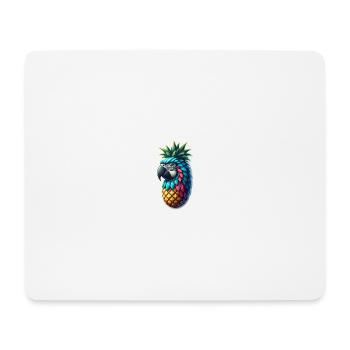 Perroquet ananas - Tapis de souris (format paysage) - blanc - Devant