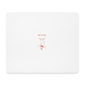 Citations non motivantes -fck fck fck - Tapis de souris (format paysage) - blanc - Devant