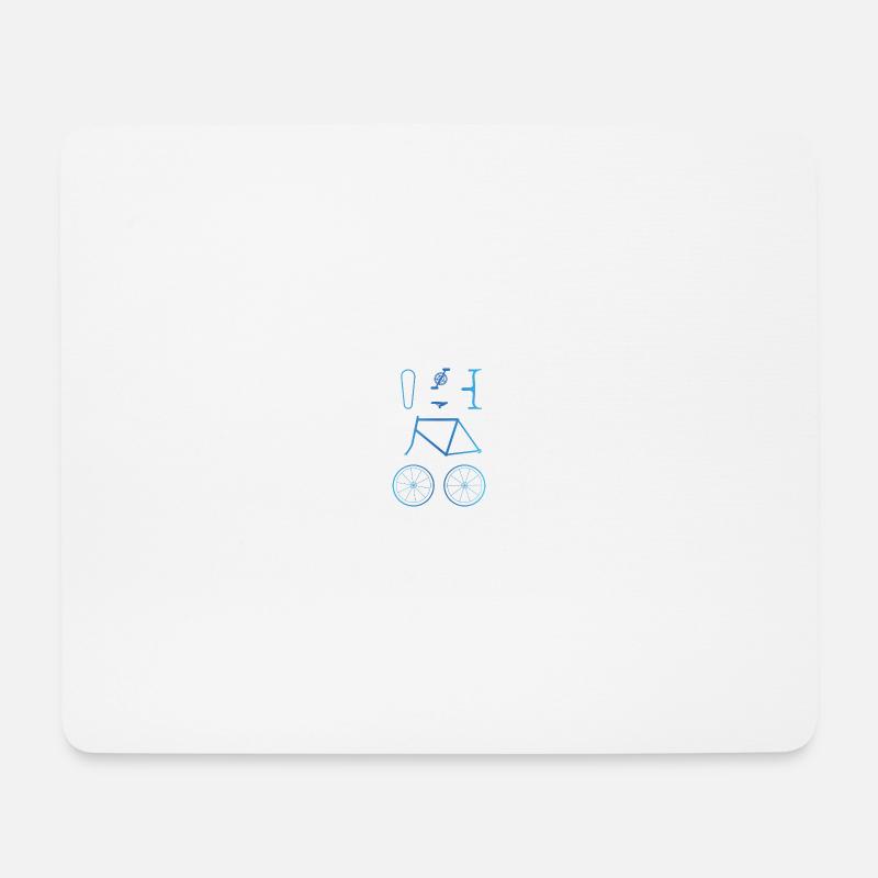 Fahrrad - Mousepad (Querformat) - Weiß