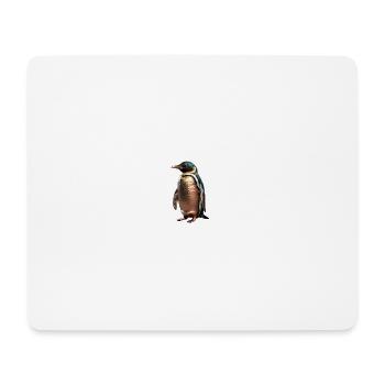Le Pingouin de Bronze - Tapis de souris (format paysage) - blanc - Devant