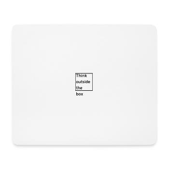 Think outside the box - Mousepad (Querformat) - Weiß - Vorne