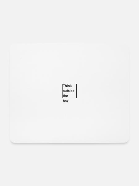 Think outside the box - Mouse Pad (horizontal) - white
