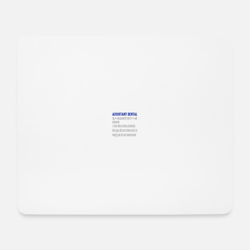 Future Vintage Retro Assistentin Zahnarztpraxis - Mousepad (Querformat) - Weiß