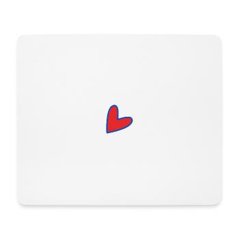 CŒUR. PAPA. MAMAN. EVJF. BEBE. ENFANT. COEUR. FÊTE - Tapis de souris (format paysage) - blanc - Devant