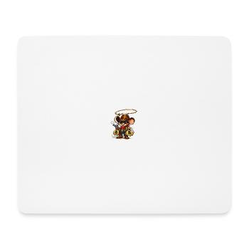 Cowboy-Maus-Beute-Greifer - Mousepad (Querformat) - Weiß - Vorne